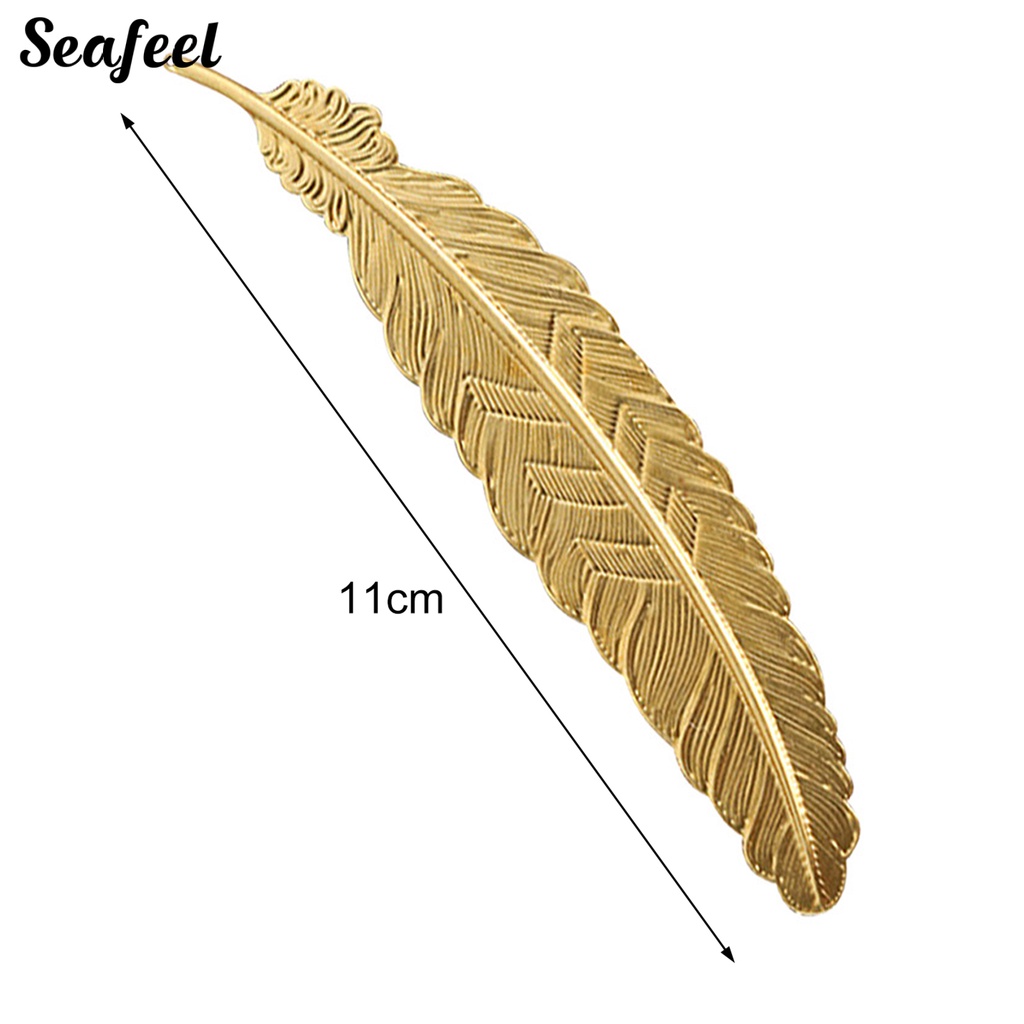 Thẻ Đánh Dấu Trang Sách Bằng Kim Loại Hình Bướm / Lông Vũ Kiểu Vintage Kèm Hộp Quà Tặng