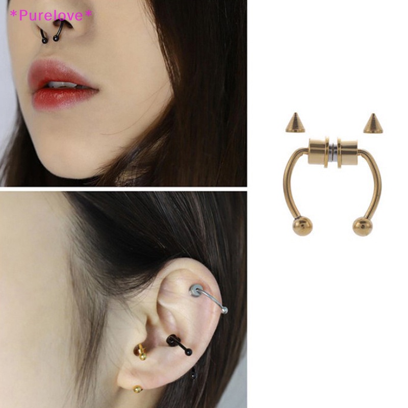 Khuyên Mũi Giả Bằng Hợp Kim Thời Trang Cá Tính Cho Nam Nữ Mới