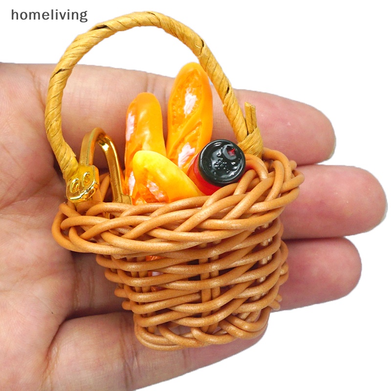 1 Bộ Rổ Bánh Mì Tỉ Lệ 1: 12 Dùng Trang Trí Nhà Búp Bê
