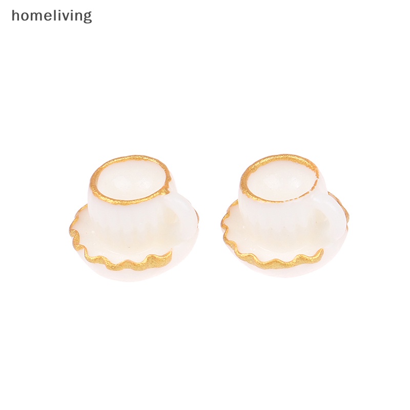 Set 4 Ly Cà Phê Mini Tỉ Lệ 1: 12 Dùng Để Trang Trí Nhà Búp Bê