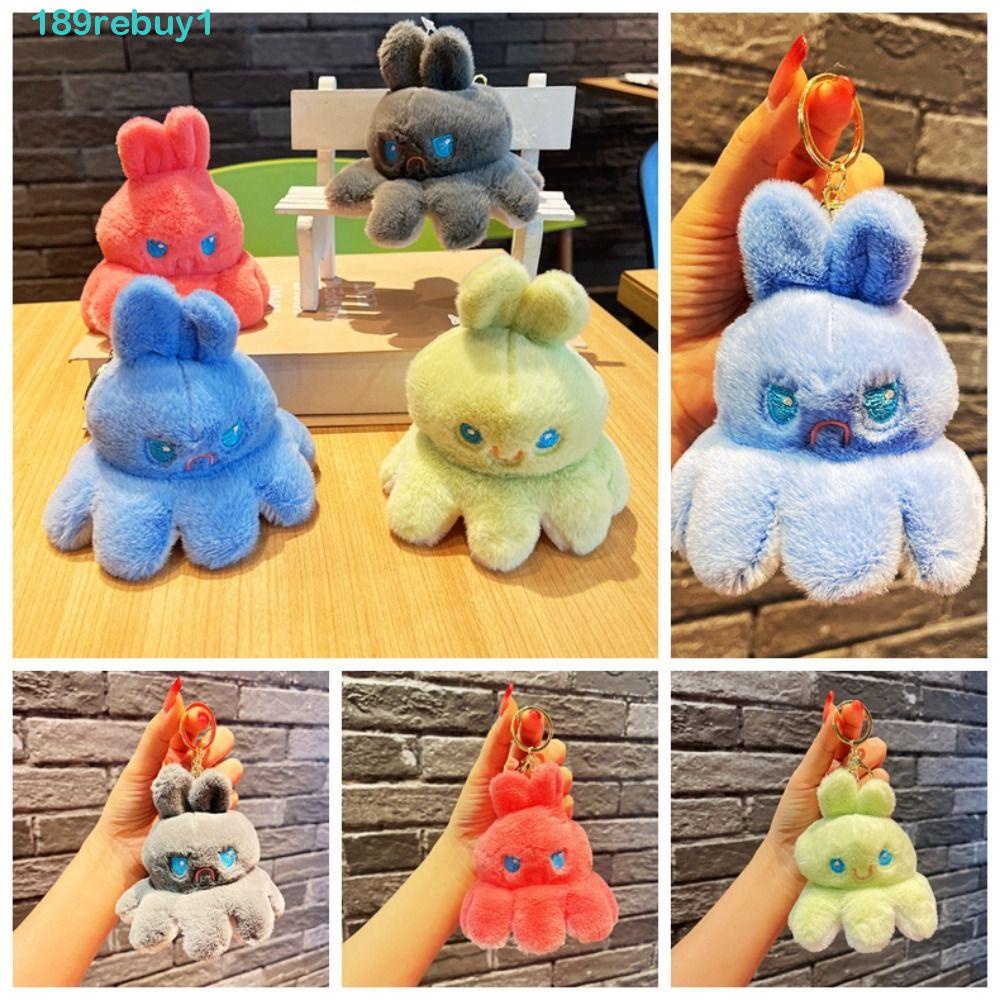 Móc Khóa Hình Bạch Tuộc Chất Liệu PP cotton Mềm Mại