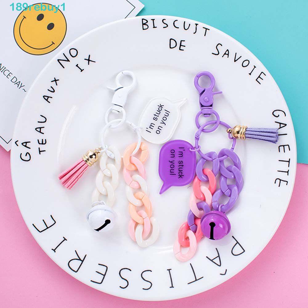 Móc Chìa Khóa Acrylic Màu Kẹo Ngọt Thời Trang REBUY1