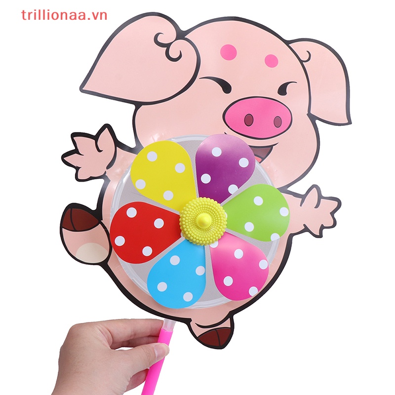 Chong Chóng Gió Hình Hoạt Hình Xinh Xắn Trang Trí Sân Vườn