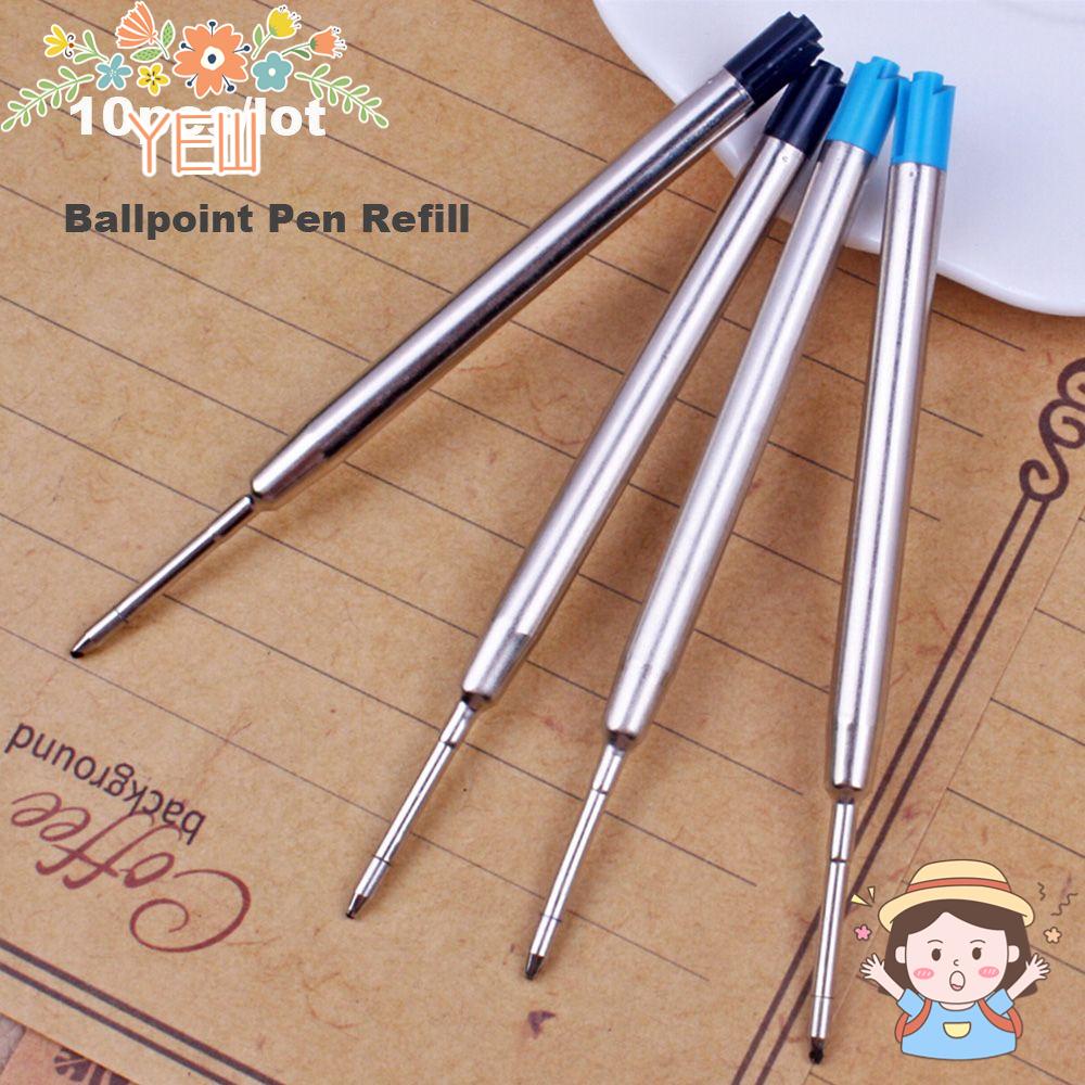 Set 10 Ruột Bút Bi 0.5mm Mực Xanh / Đen Tiện Dụng Cho Văn Phòng