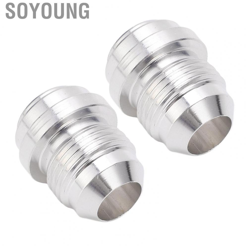 Soyoung Aluminum Alloy Male Billet Easy Locating Welding Universal for Auto Performance Fuel Lines