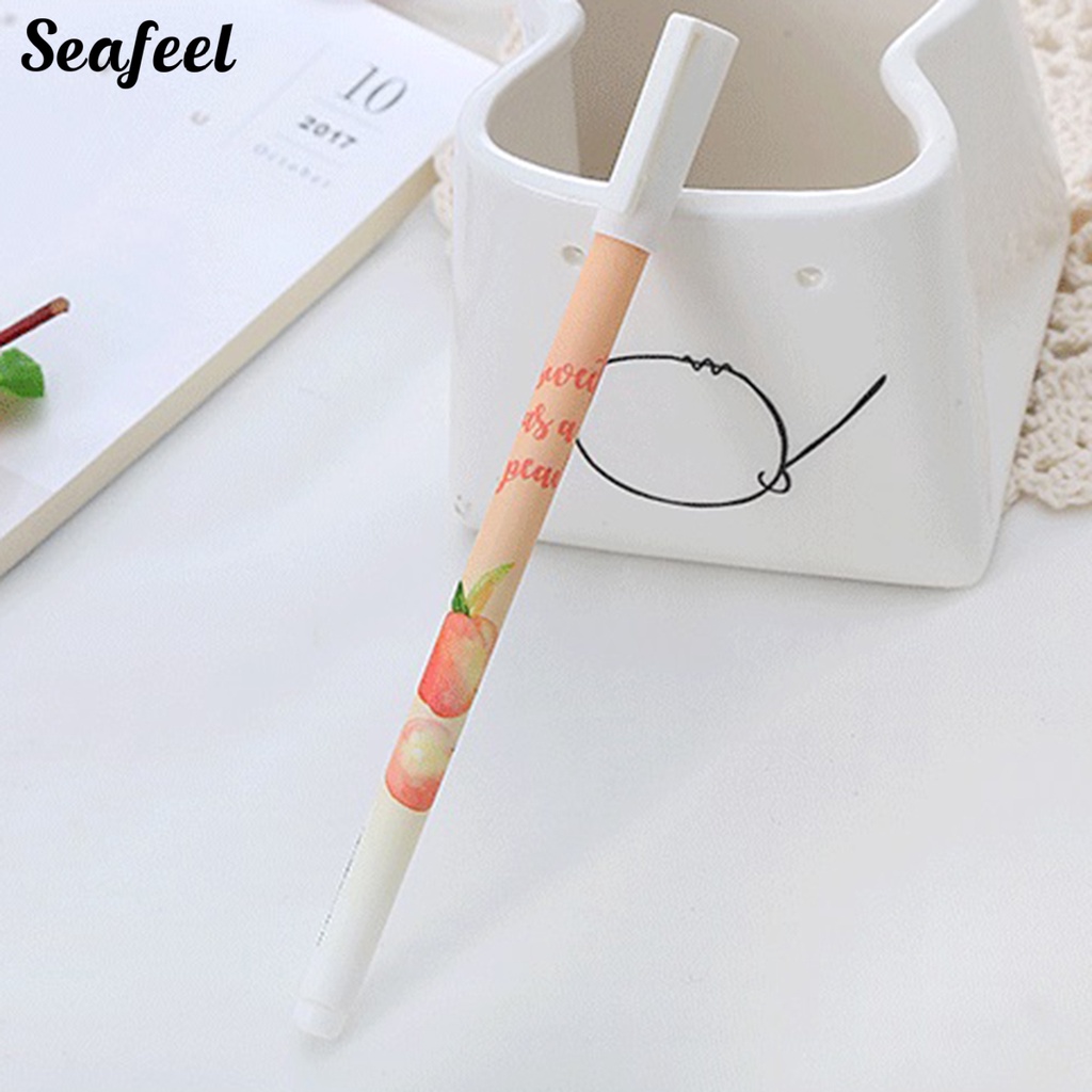 Set 10 Bút Mực Gel Chống Trượt Họa Tiết Hoạt Hình Dễ Thương Dành Cho Các Bé