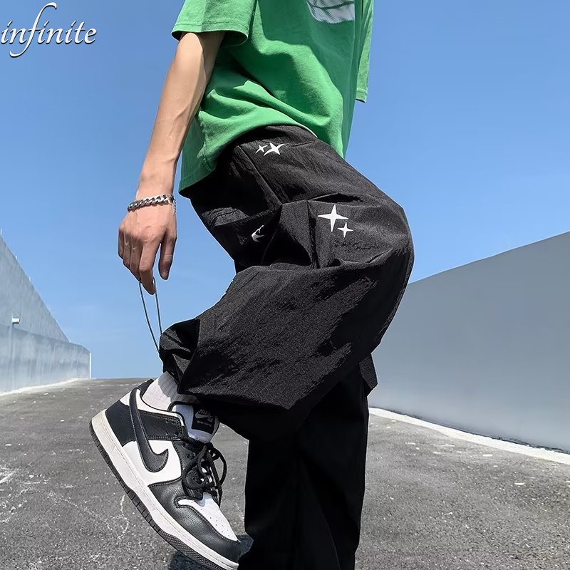 Quần Dài Dây Rút Phong Cách Harajuku Nhật Bản Thời Trang Cho Nam