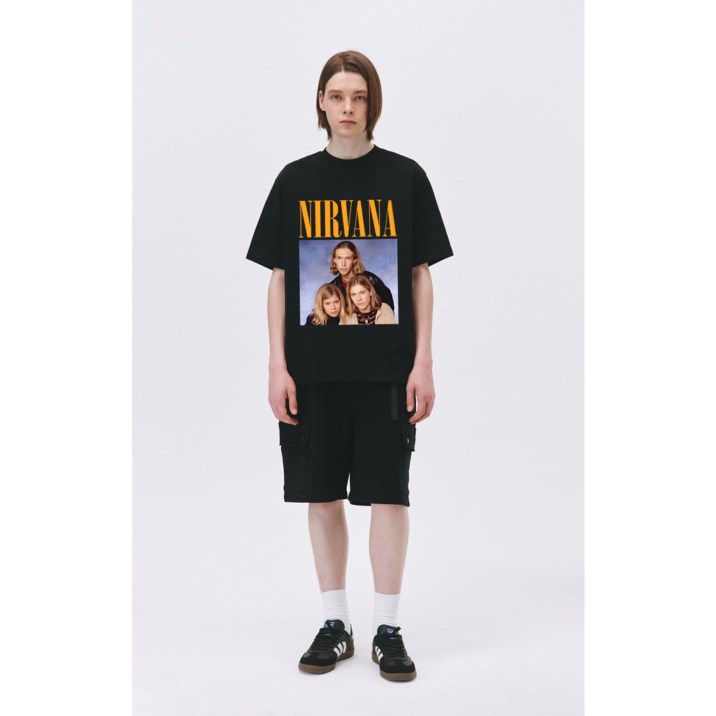 Áo thun cổ tròn in hình Nirvana Hanson Brothers 90-An Phong cách cổ điển S-5XL