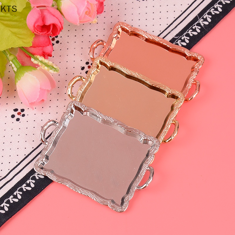 Khay Kim Loại mini 1: 12 Trang Trí Nhà Búp Bê