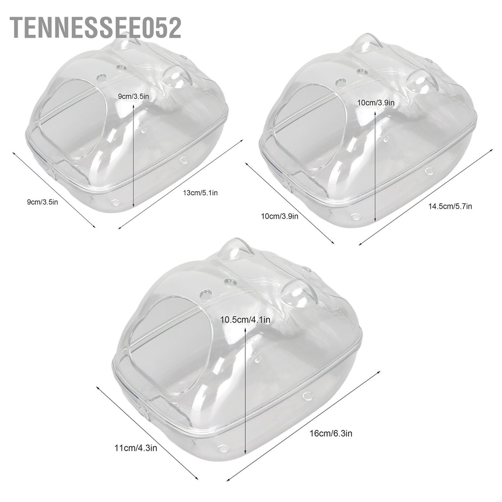 Tennessee052 Hộp Tắm Hamster Trong Suốt Không Gian Lớn Chống Rò Rỉ Hình Dạng Hoạt Phòng Cát Cho Thú Cưng Nhỏ Gerbils