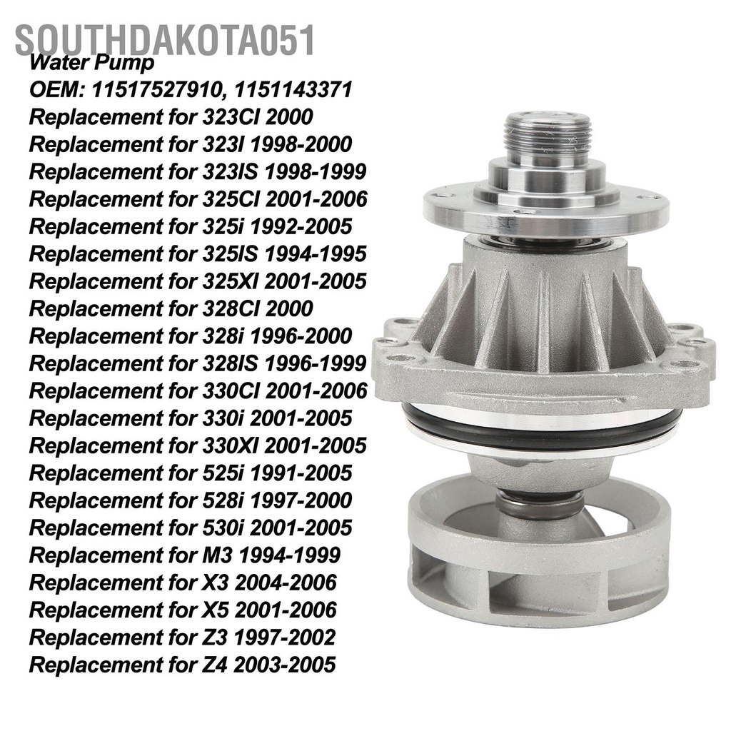 Southdakota051 Máy Bơm Nước 11517527910 Thay Thế Cho 323CI 323I 323IS 325CI 325i 325IS 325XI 328CI 328i 328IS