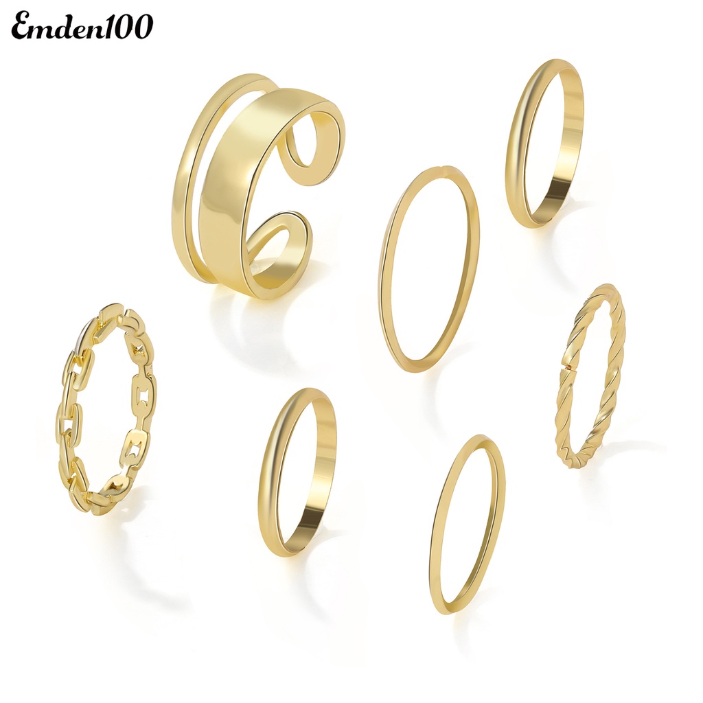 Set 7 Nhẫn Đeo Khớp Ngón Tay Thời Trang Nữ