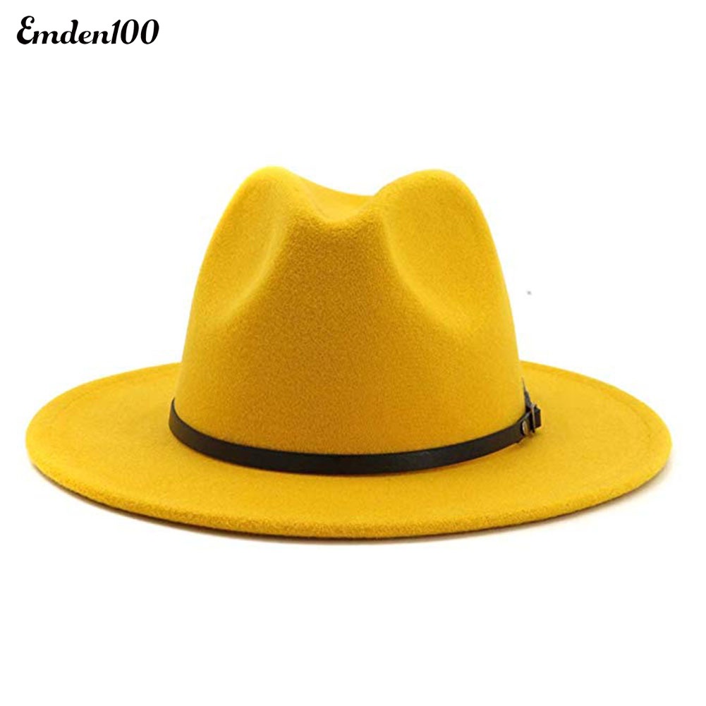 Nón Fedora Màu Sắc Thời Trang Đường Phố Cho Nữ