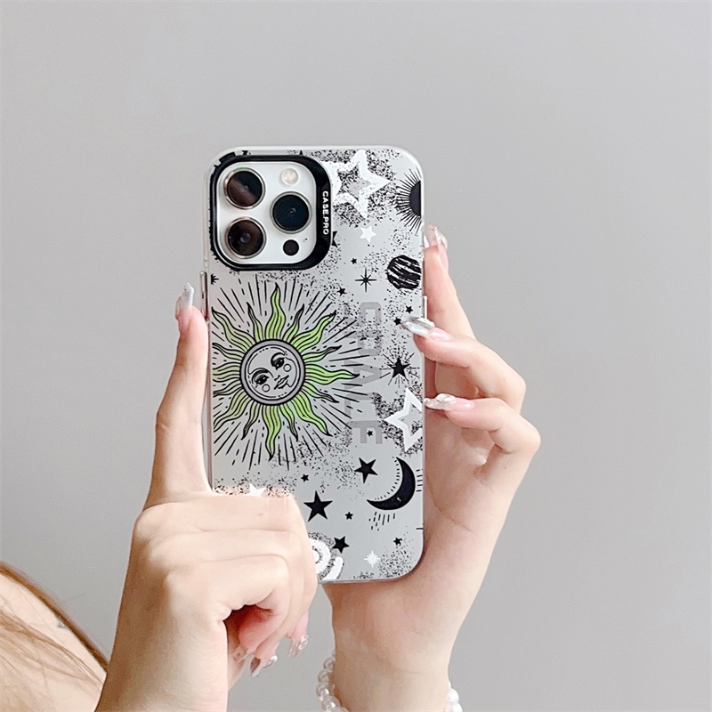 Ốp Điện Thoại Dẻo Họa Tiết Bầu Trời Đầy Sao Thời Trang Chống Sốc Cho IPhone 14 13 12 11 Pro MAX