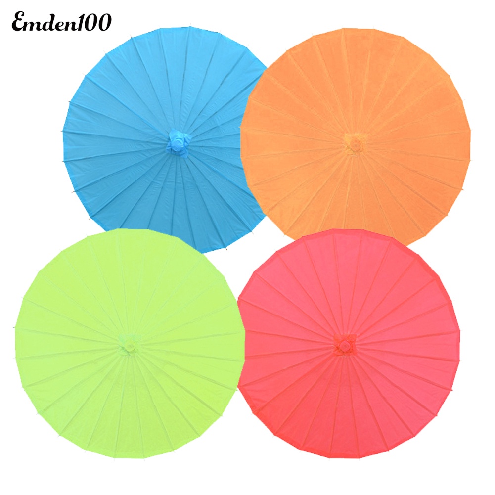 Dù Giấy Màu Trơn Phong Cách Trung Hoa Cổ Điển Dùng Làm Đạo Cụ Chụp Ảnh