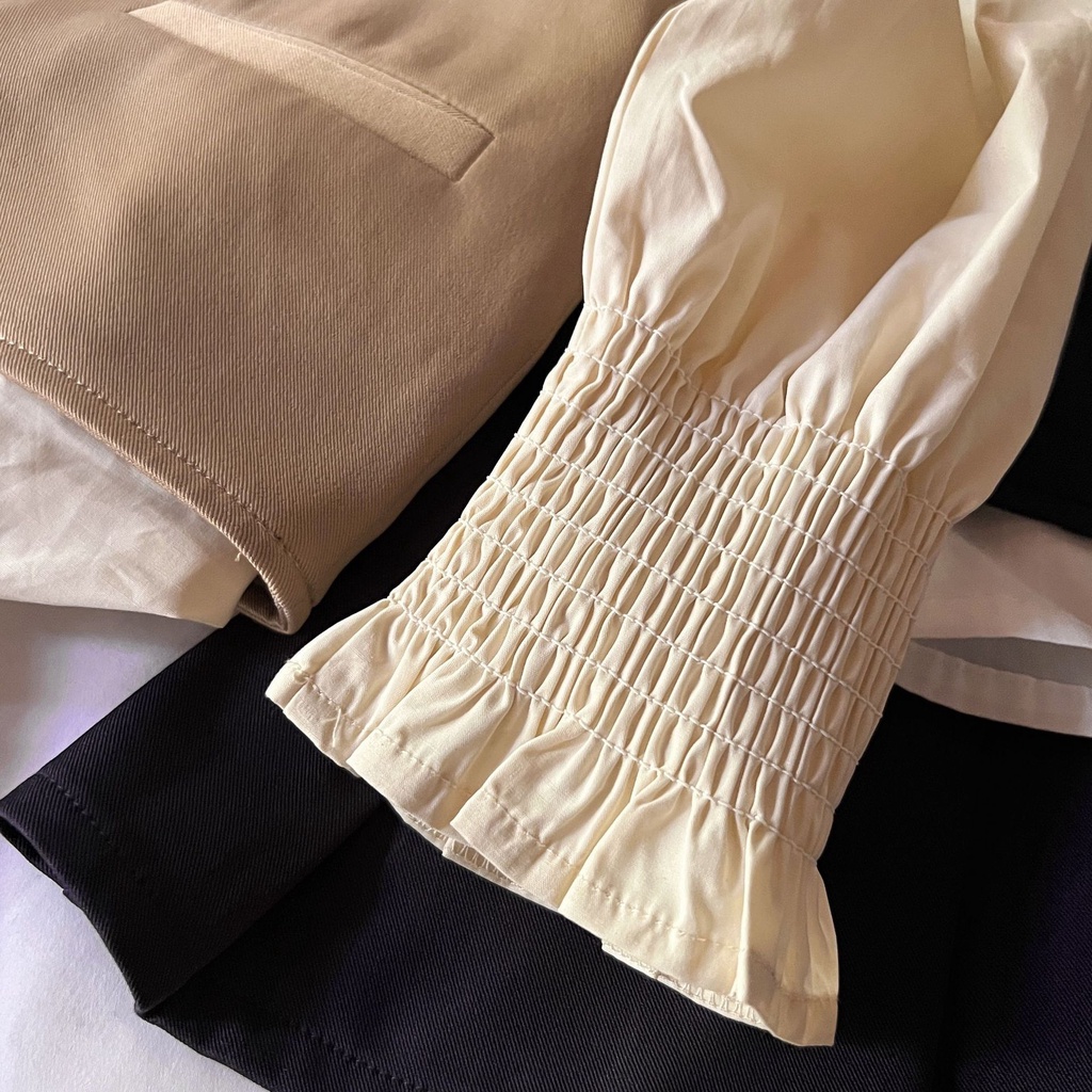 Bộ Áo Váy Xếp Ly Ba Món Phong Cách Hàn Quốc 2023 Cho Bé Gái