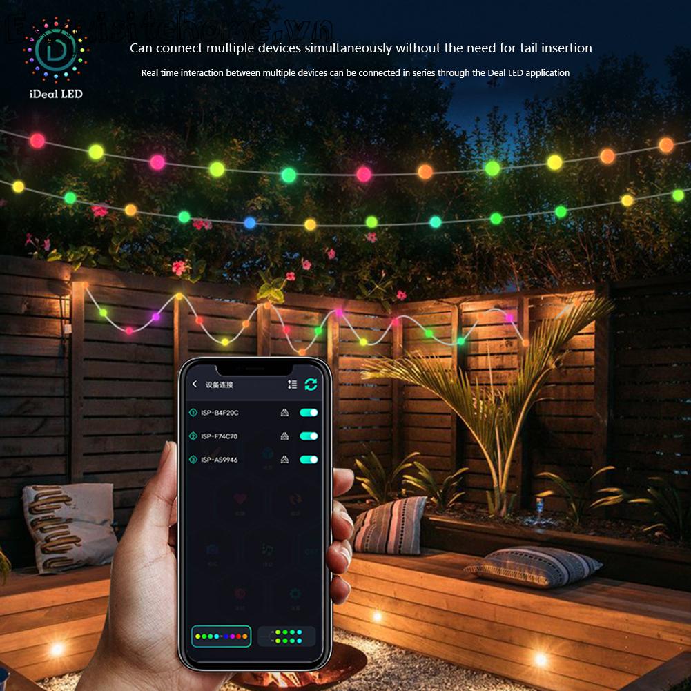 Đèn RGB IP44 Chống Thấm Nước Dùng Trang Trí Sân Vườn, Giáng Sinh