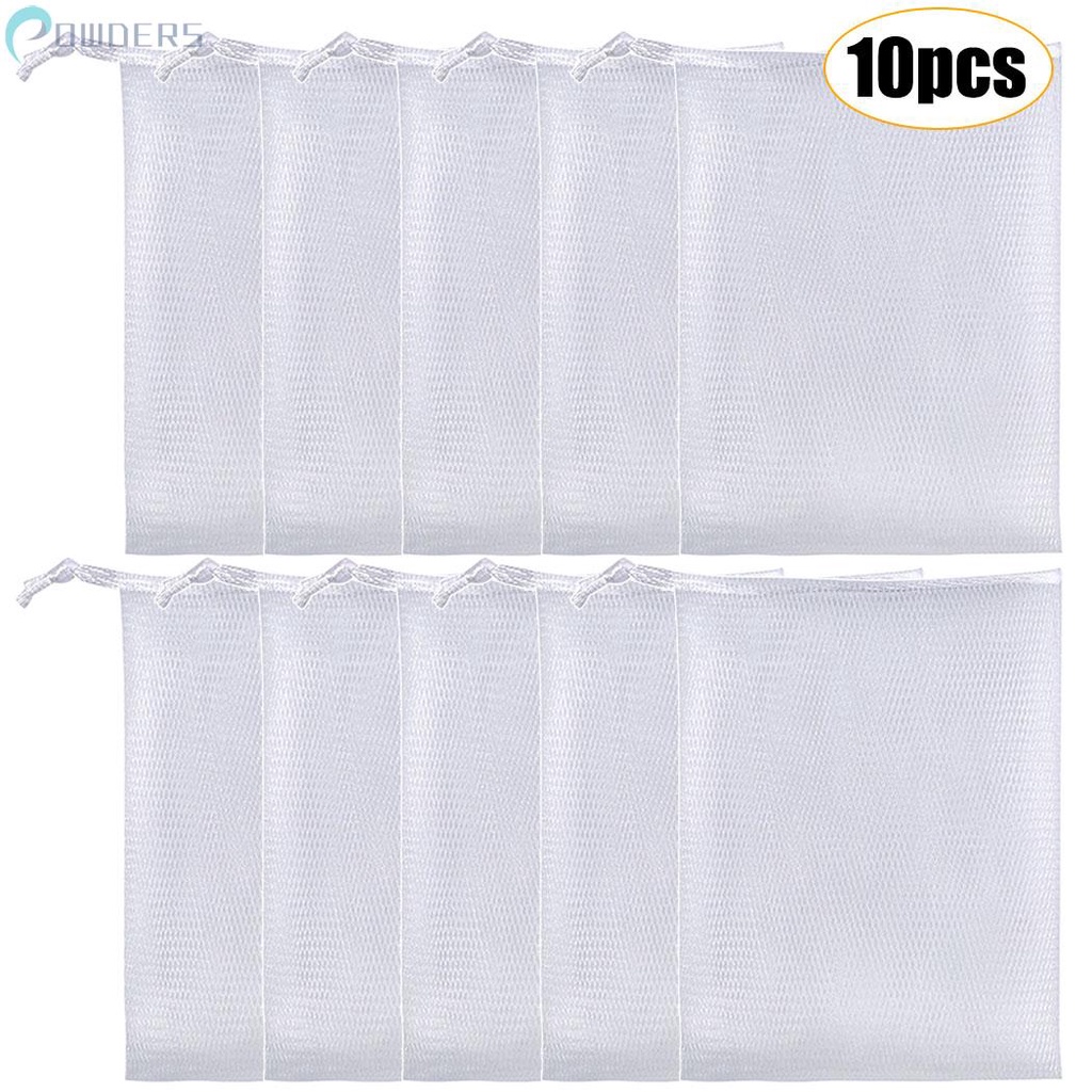 Set 10 Túi Lưới Tạo Bọt Xà Phòng Dễ Dàng Treo Và Tạo Bọt