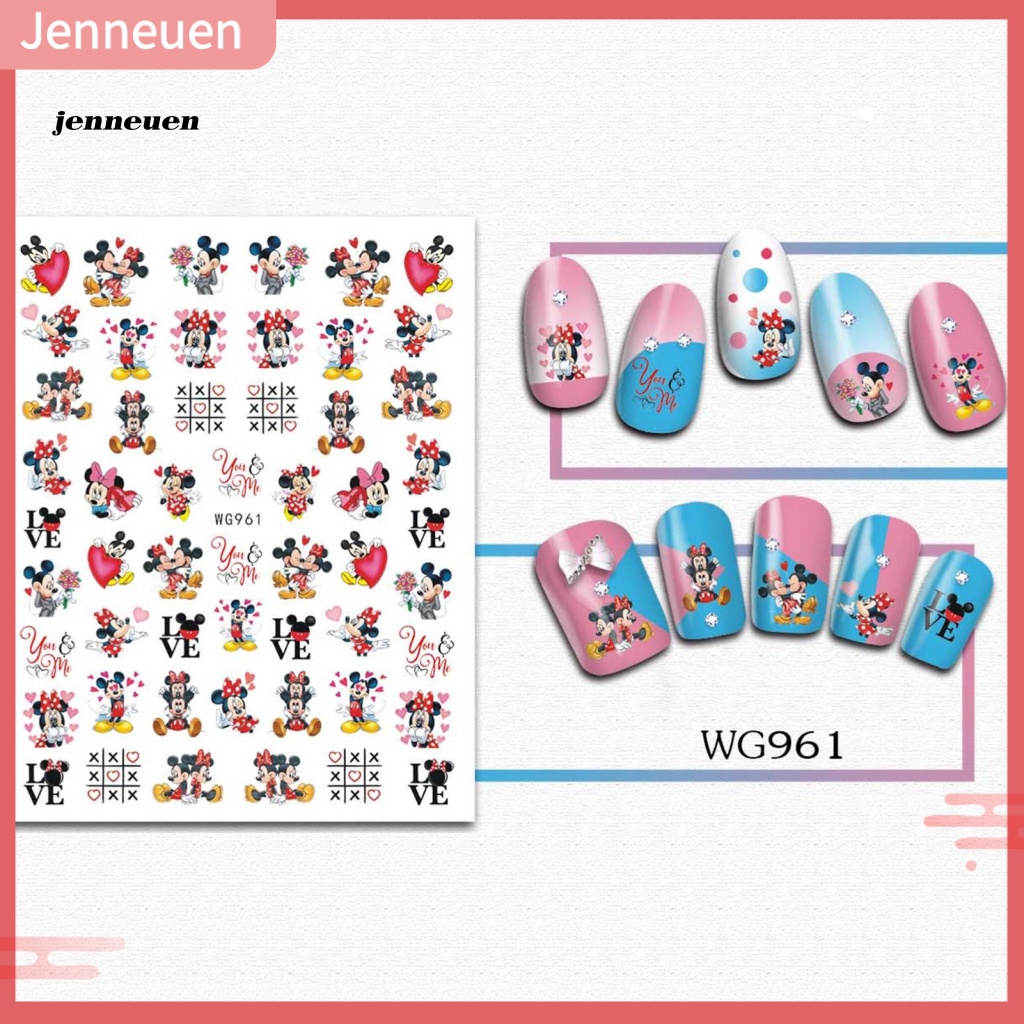 Jen Miếng Dán Trang Trí Móng Tay Cứng Không Phai Chủ Đề Ngày Lễ Tình Nhân