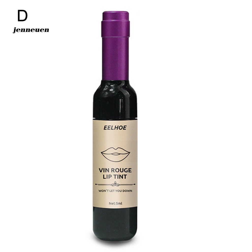 Son Môi Dạng Lỏng 5ml Màu Lì Thân Thiện Với Môi Trường Thiết Kế Hình Chai Rượu Vang Độc Đáo