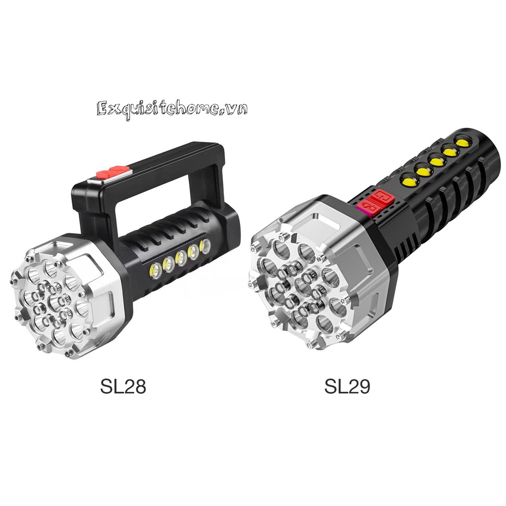 Đèn LED COB Cứng Chiếu Sáng Ngoài Trời 1200mAh