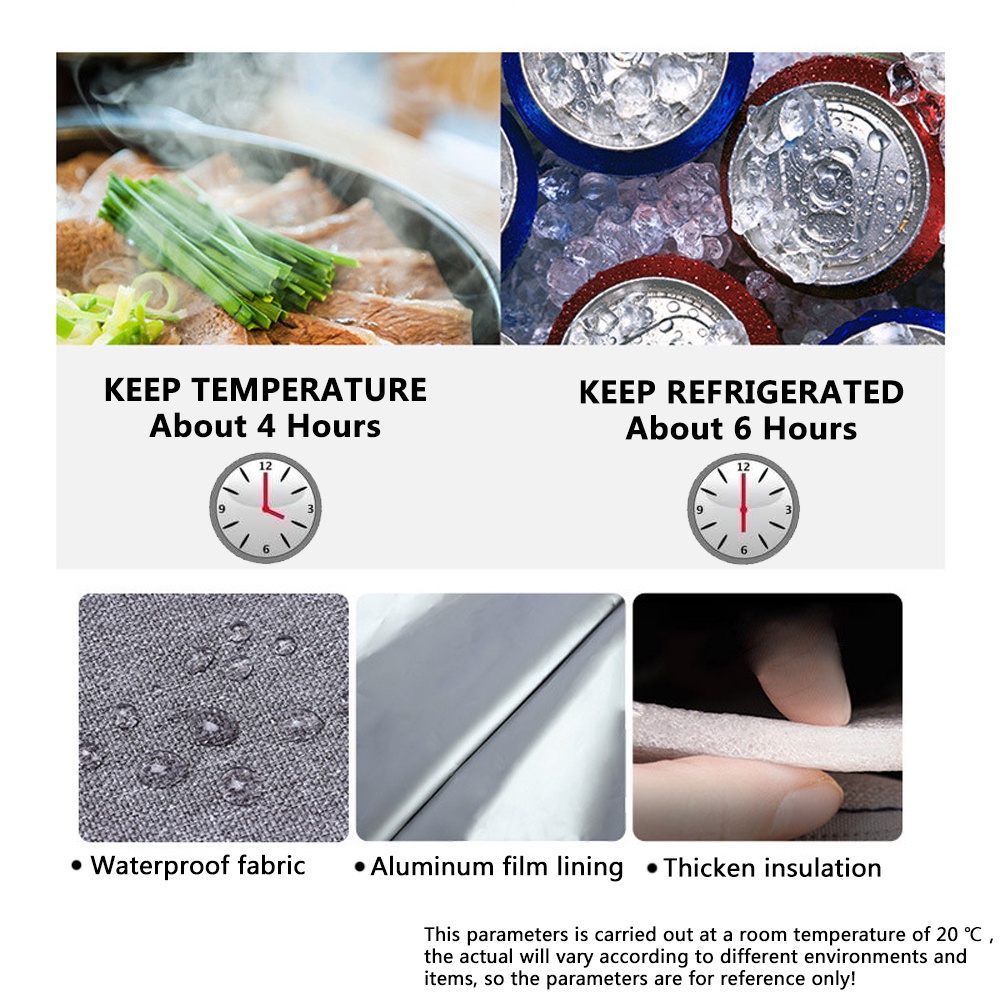 Túi Đựng Cơm Trưa Giữ Nhiệt Chống Thấm Nước Dung Tích 10L