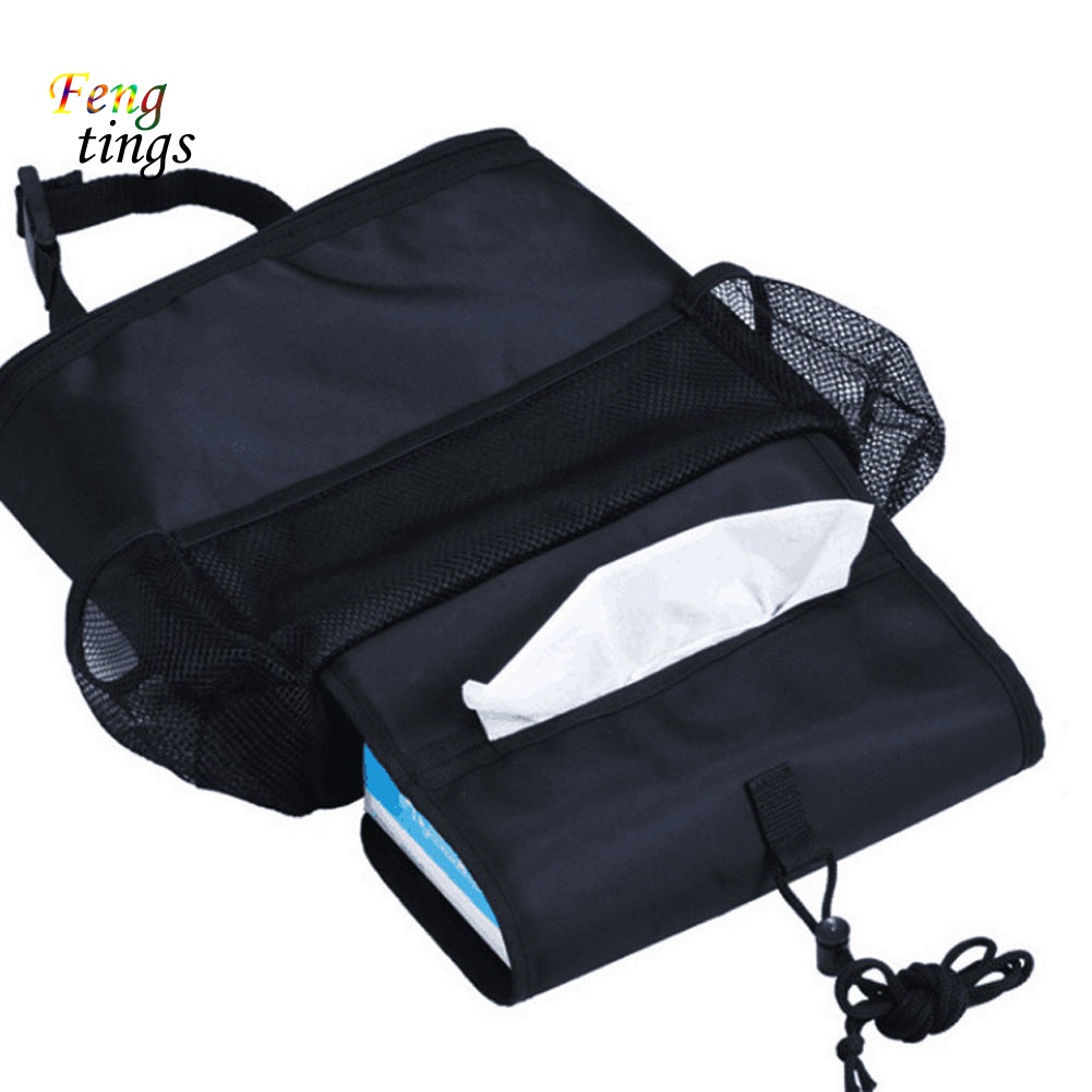 Túi Vải Oxford Cách Nhiệt Đựng Đồ Uống Gắn Lưng Ghế Xe Hơi