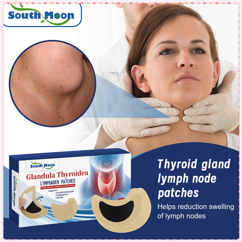 South Moon 20 chiếc Tuyến giáp Tuyến giáp Hạch bạch huyết Miếng dán Giảm khó chịu Tắc nghẽn Nạo vét Cổ Tai Nách Nhãn dán bạch huyết Chăm sóc cơ thể TOGO