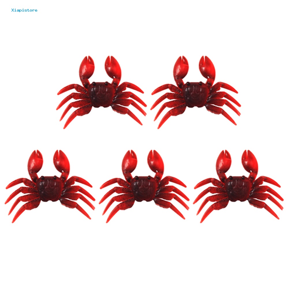 Set 5 Mồi Câu Cá Giả Hình Con Cua 8cm