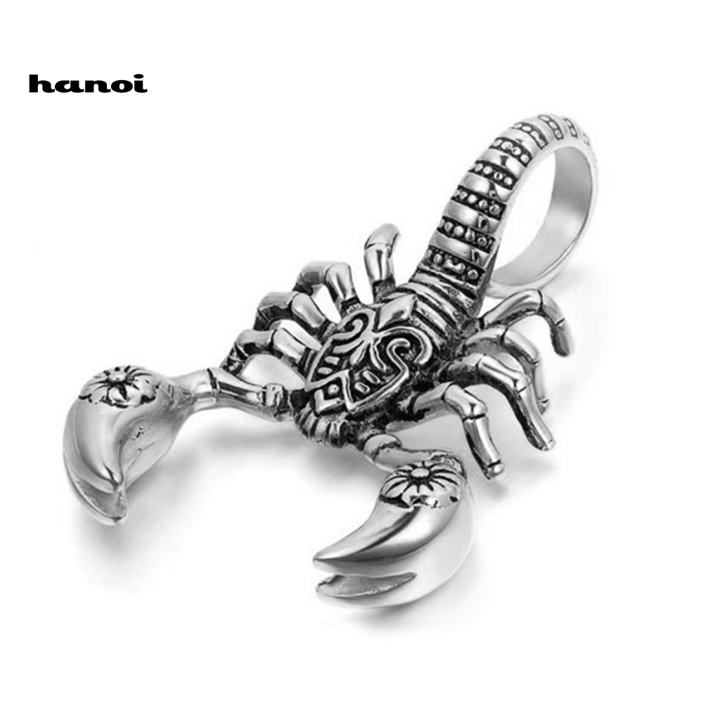 Vòng Cổ Giả Da Mặt Bò Cạp Thời Trang Vintage Cho Nam