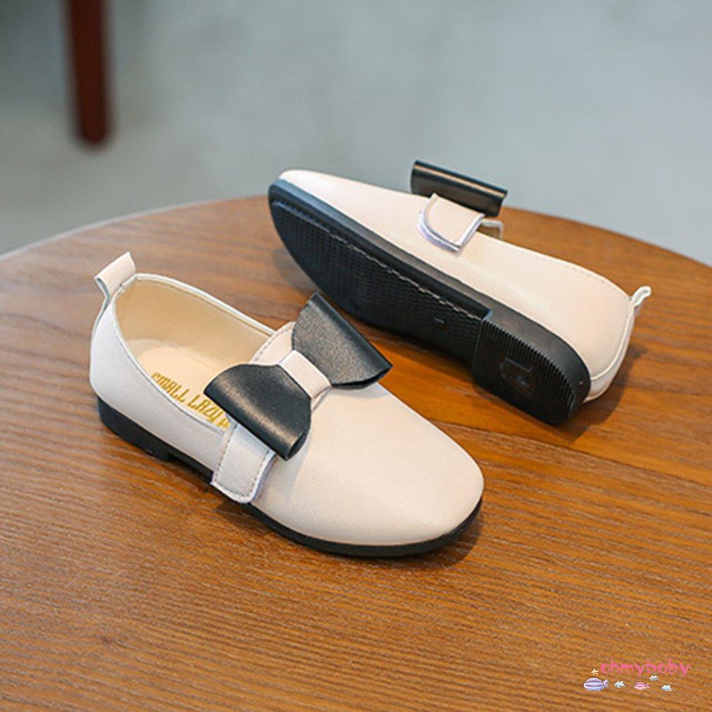 Fashion Bowknot Round Wide Toe Casual Nude Shoes Autumn Princess Dress Shoes