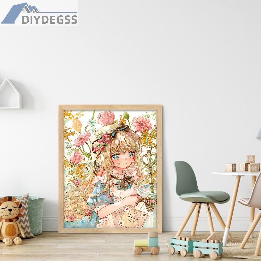 Toàn Bộ Bộ Tranh Thêu Chữ Thập 11CT Bằng cotton Thân Thiện Với Môi Trường Hình Cô Gái