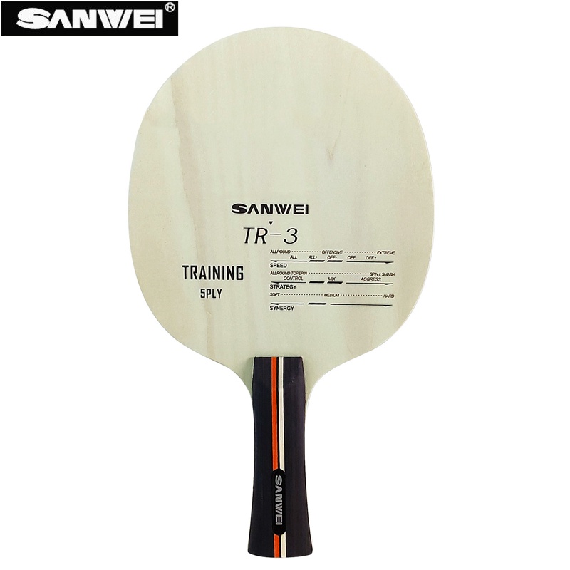 Sanwei Lưỡi Chơi Bóng Bàn 5 Lưỡi Dao tr-3 Bằng Gỗ + 2 Lưỡi Dao Điều Khiển Tốt loki rxton 1 Lưỡi