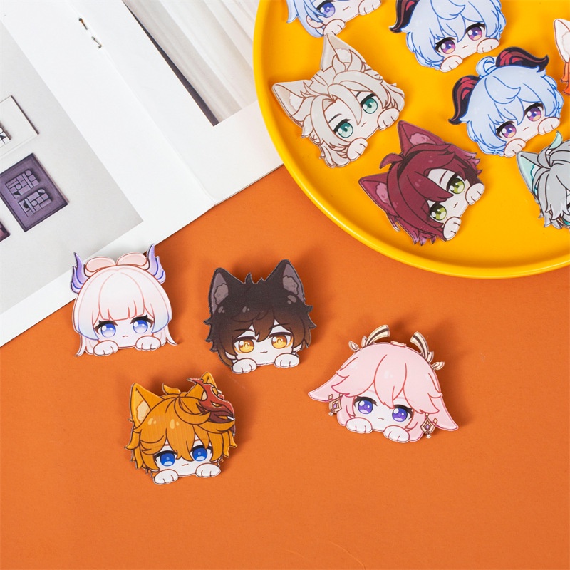 Huy Hiệu Cài Áo Hình Nhân Vật Hoạt Hình anime Bằng acrylic Dễ Thương