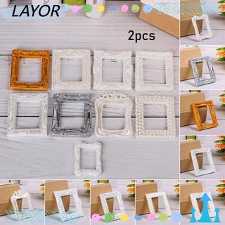 Set 2 Khung Ảnh Mini 9 Kiểu Dáng Khác Nhau Cho Bé Chơi Đồ Hàng Tỉ Lệ 1/12