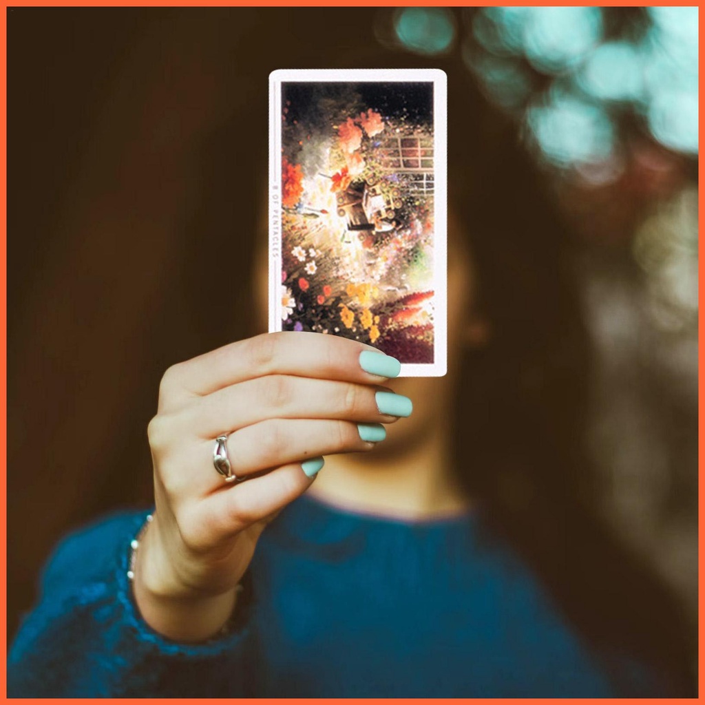 Bộ Bài Tarot 12x7cm In Chữ Tiếng Anh