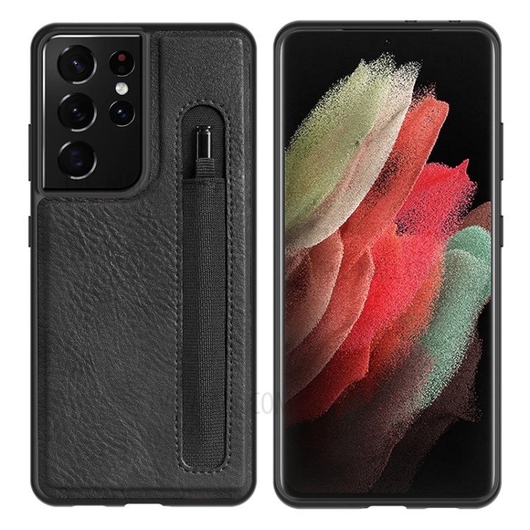 Ốp Điện Thoại Nillkin Aoge Bằng Da Phong Cách Sang Trọng Cao Cấp Kèm Khe Cắm Bút Cho Samsung Galaxy S21 Ultra 5G