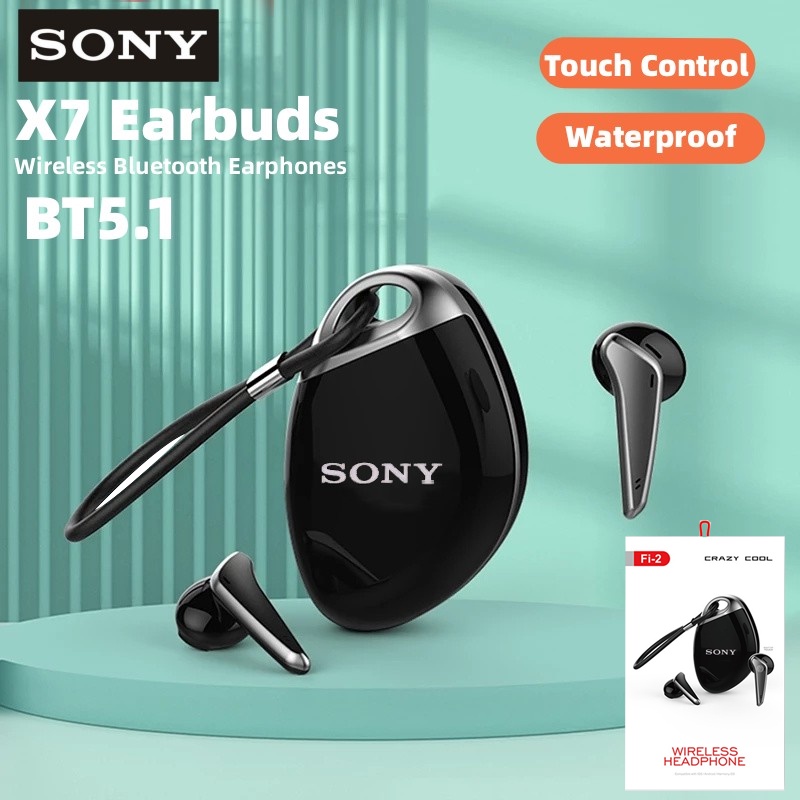 Tai Nghe Bluetooth Không Dây SONY X7 Chống Thấm Nước Điều Khiển Cảm Ứng Âm Thanh HIFI Stereo