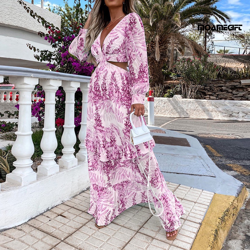 Đầm Maxi Chữ A Khoét Lỗ Thời Trang Mùa Hè Cho Nữ