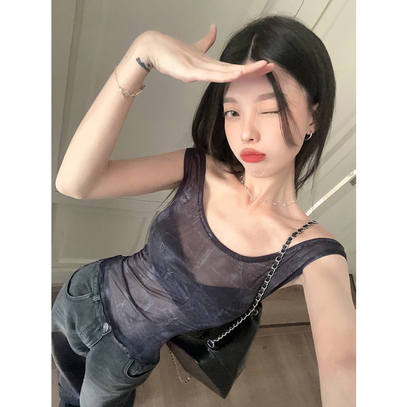 Áo Hai Dây Dáng Ôm Thời Trang Mùa Hè Quyến Rũ Cho Nữ