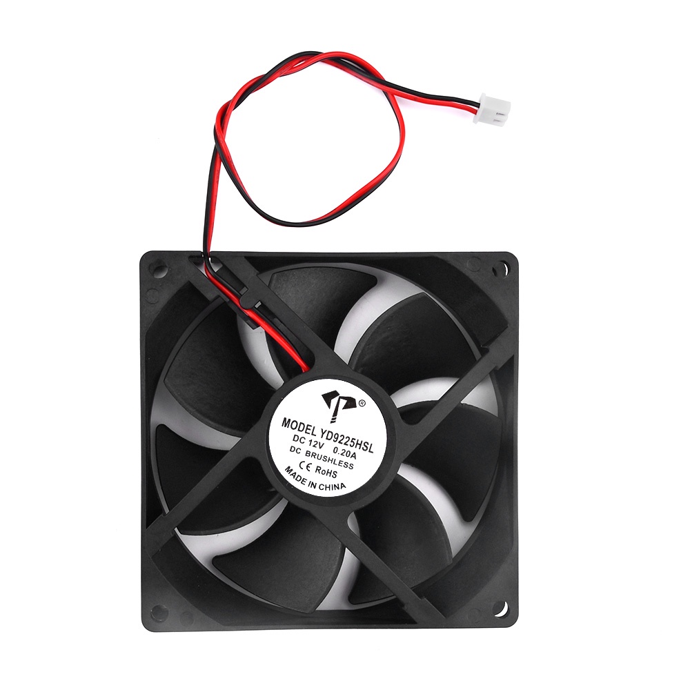 RIRIHI Quạt Làm Mát Không Chổi Than 9225 92Mmx25Mm 12V 2Pin DC