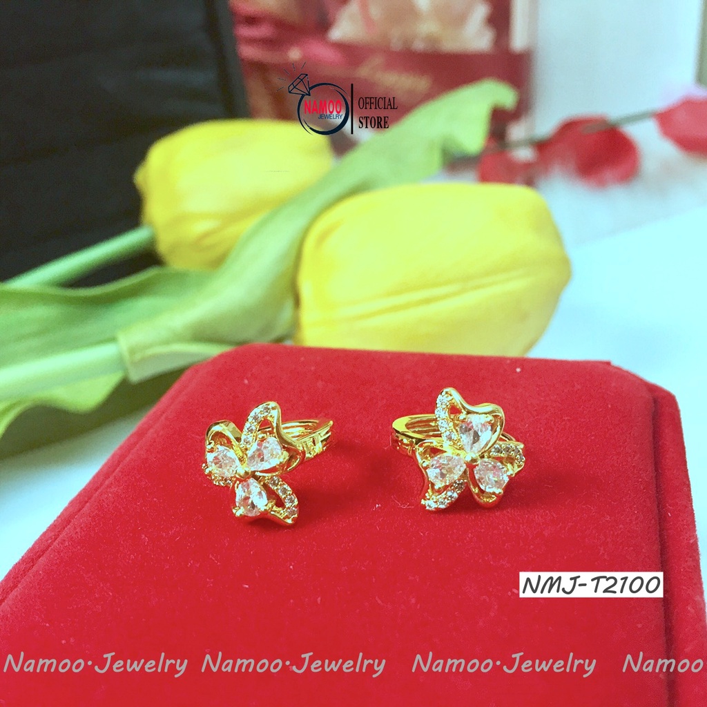 Khuyên Tai Nữ Mạ Vàng T2097, T2098, T2100, T2101 Với Nhiều Hình Dáng Xinh Đẹp Dành Cho Các Nàng