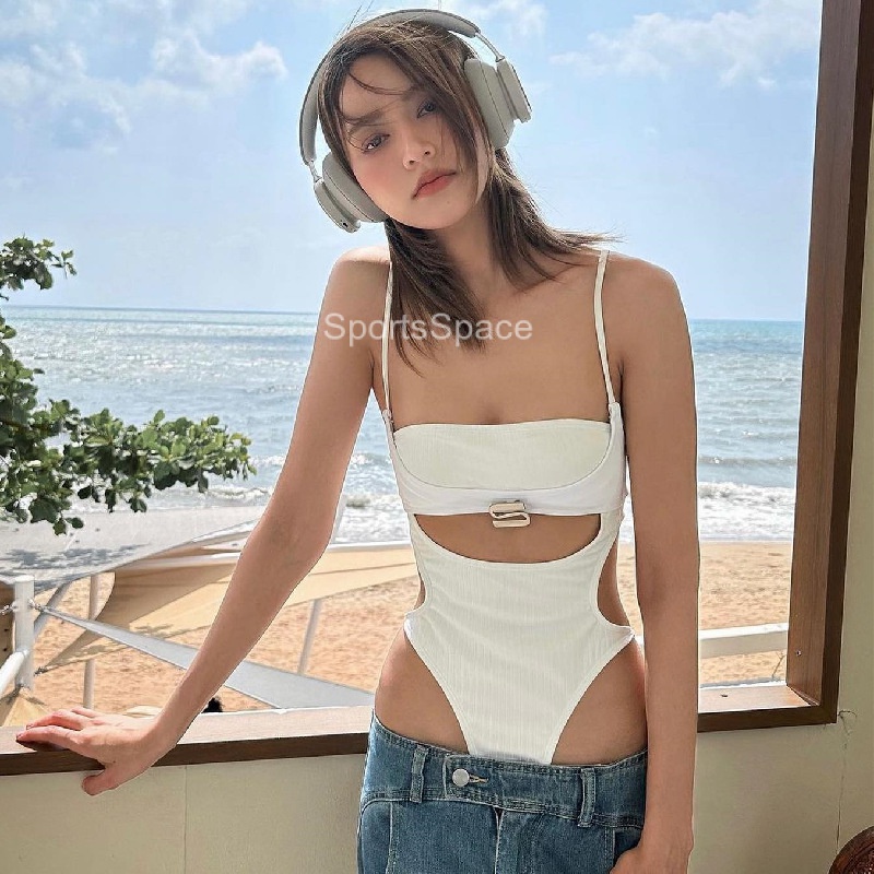 - Bodysuit Sát Nách Hở Lưng Màu Trơn Quyến Rũ Nóng Bỏng Cho Nữ