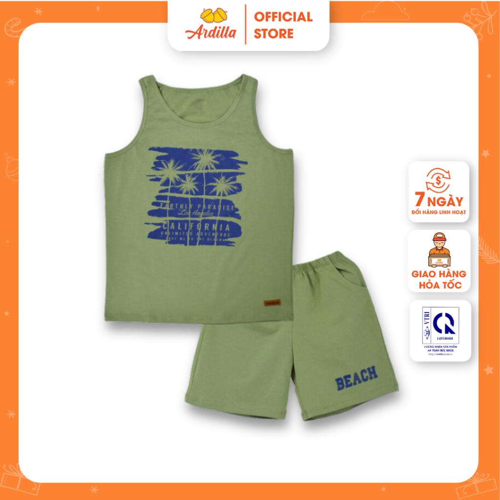 Bộ Ba Lỗ Bé Trai ARDILLA Họa Tiết Xinh Xắn, Vải Cotton Thoáng Mát, Thoải Mái Vận Động Cho Bé 2-11 Tuổi 05BS18