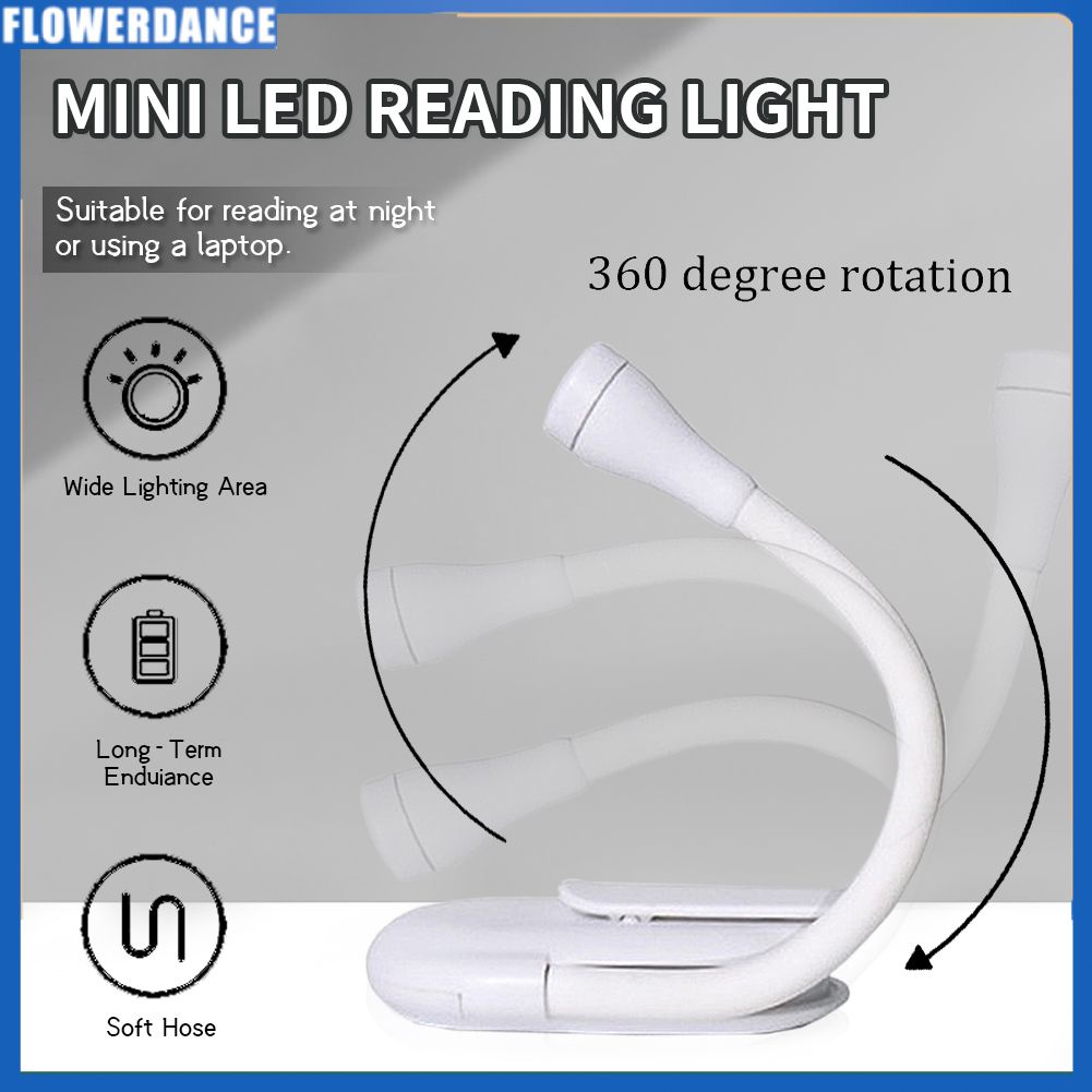 Đèn đọc sách Linh hoạt Clip On Led Đèn đọc sách E-reader linh hoạt Đèn Led có thể sạc lại USB 3 cấp độ Ánh sáng có thể điều chỉnh Đèn hoa sinh viên