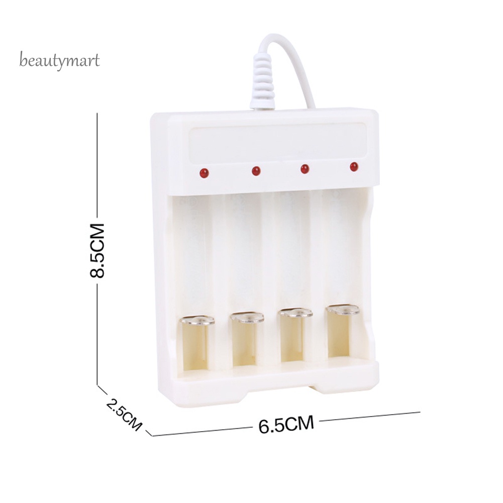 Bộ Sạc Pin AA / AAA Ni-MH Ni-Cd 4 Ngăn Có Đèn LED Hiển Thị beautymartm1