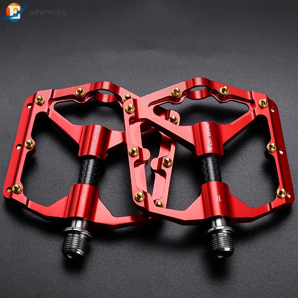Bàn Đạp Xe Đạp Leo Núi Bằng Hợp Kim Nhôm Sợi Carbon 3 Bạc Đạn