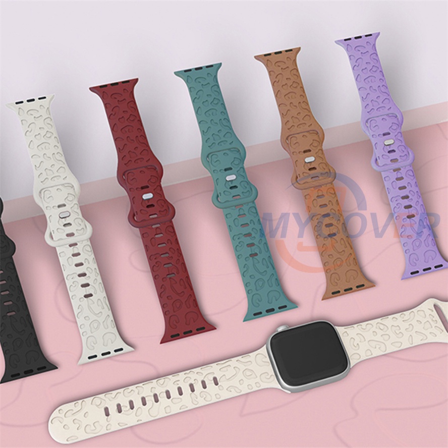 Dây Đeo Silicon Cho Đồng Hồ Thông Minh Apple Watch Series 8 Ultra Pro 7 6 SE 5 4 3 2 1 Size 49mm 41mm 45mm 44mm 42mm 40mm 38mm