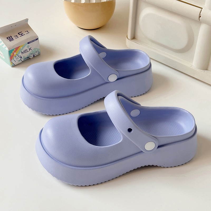 CHUMIAN Dép Mary Jane Đế Mềm Thoải Mái Thời Trang Dành Cho Nữ