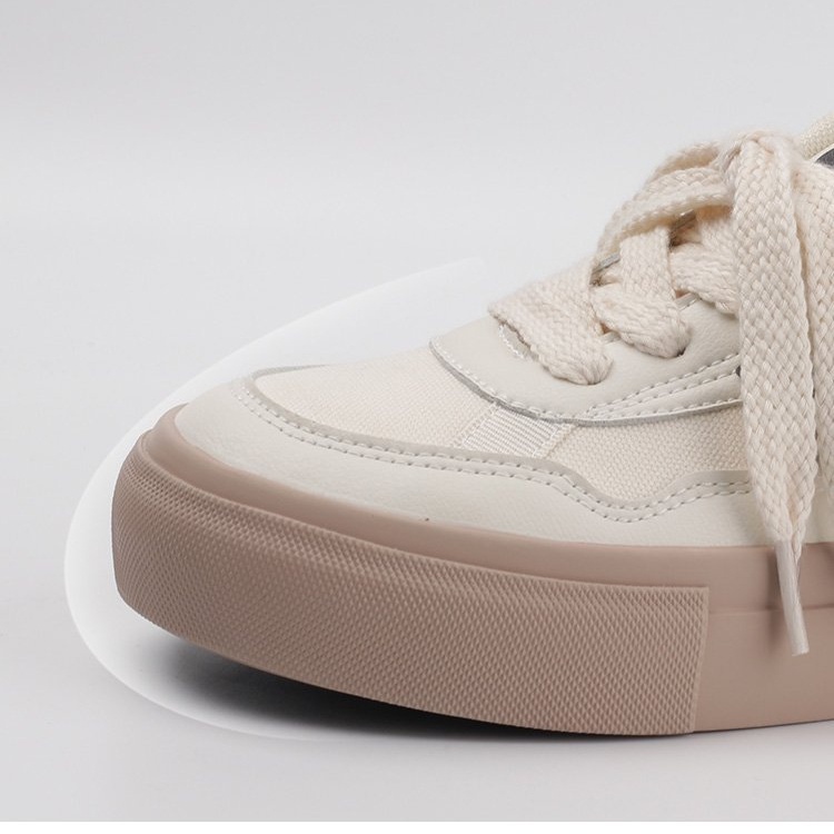 Giày Thể Thao Nữ Đế Bằng Mũi Tròn Thời Trang Năng Động